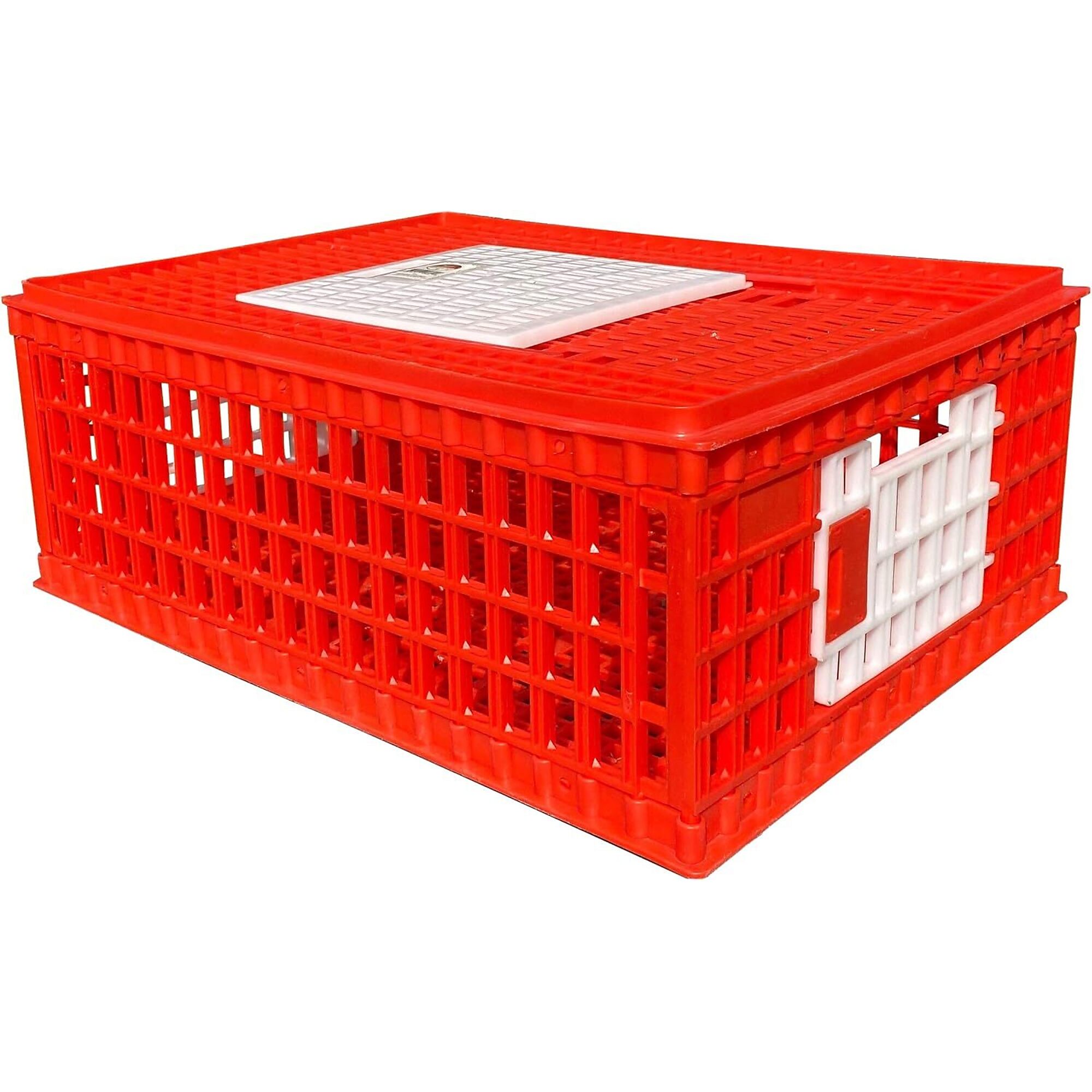 RentACoop, Chicken Carrier Crate, Stackable, with 3 Entry Points, Model# Z1-XX46-CMHH